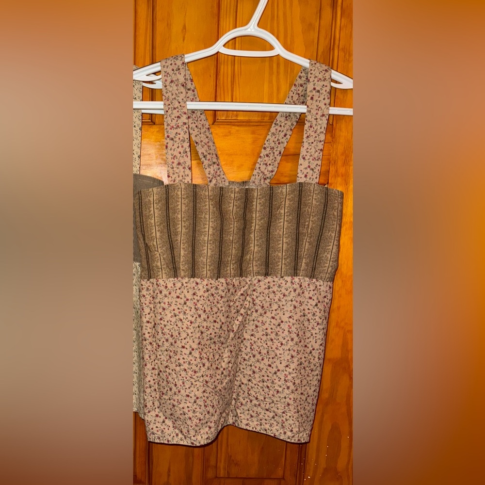 Vintage floral patchwork Gypsy Rose tank top
